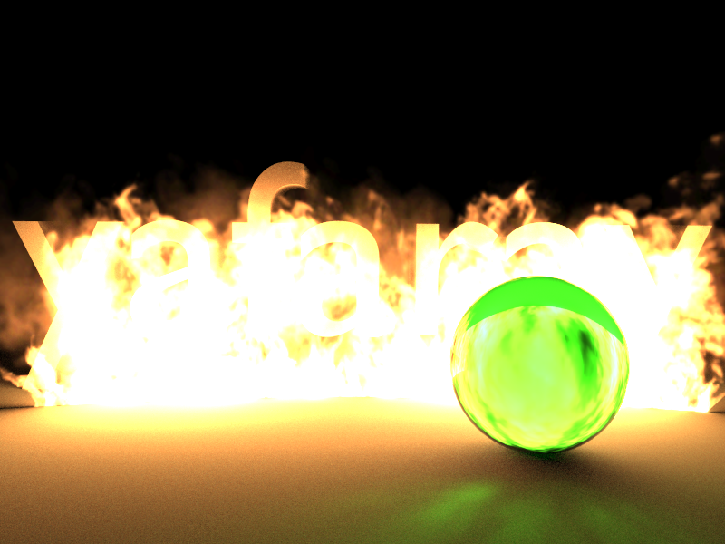 Emitting texture with caustics Single Test for Texture-Caustics