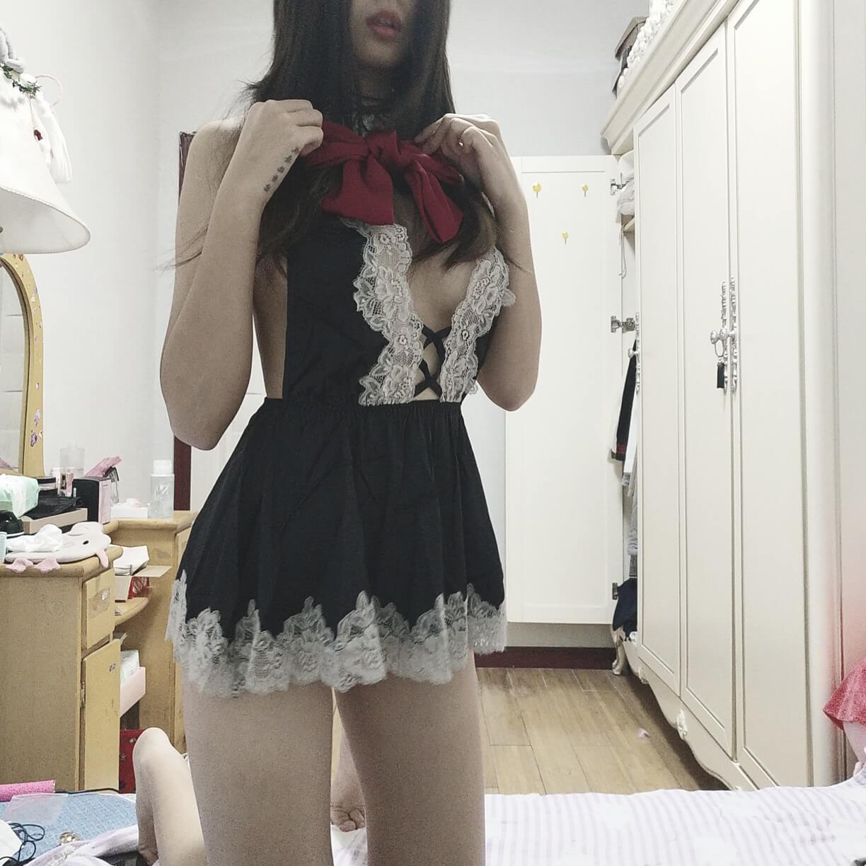 对象穿成这样在家等你，你几点回家？[43P]