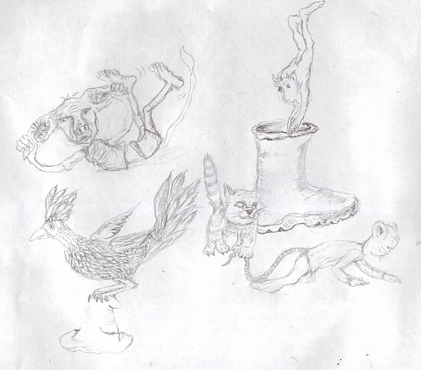 Fantasy Tiere Zeichnen - Ausmalbilder